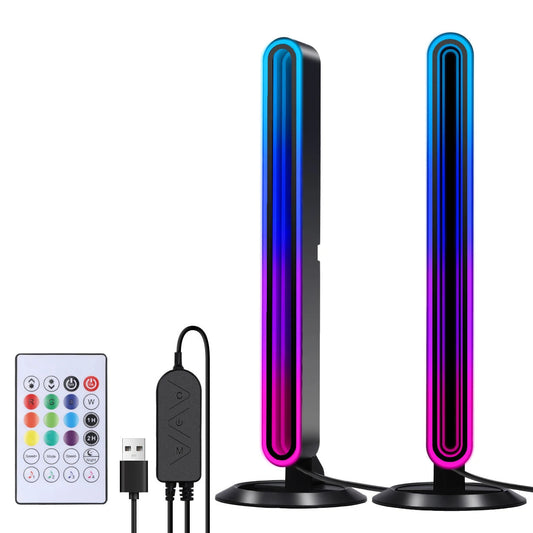 BlitzWolf Lampă LED RGB 2 bucati, 10W, pe sunet, telecomanda