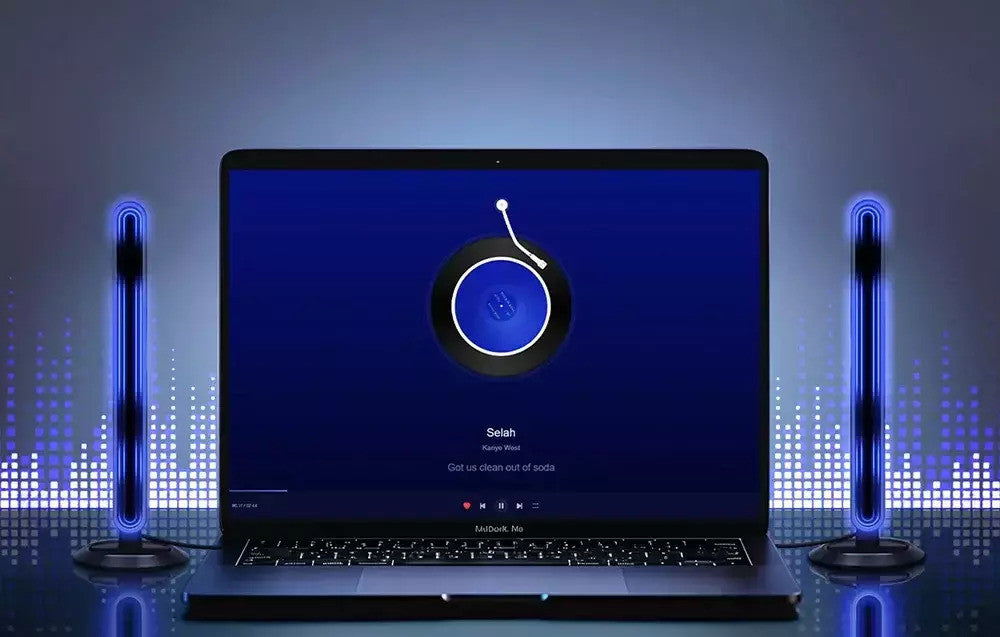 BlitzWolf Lampă LED RGB 2 bucati, 10W, pe sunet, telecomanda