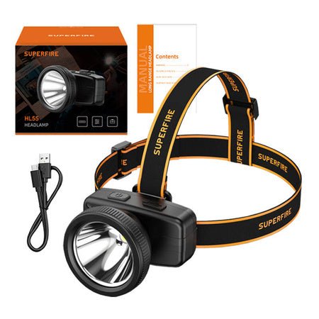 Lanterna de cap Superfire HL55,160 lm, 3W, 800mAh - Mr LED - 